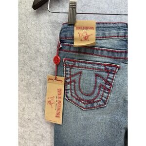 NWT True Religion Skinny Jeans Red Thread  Kids Size 10